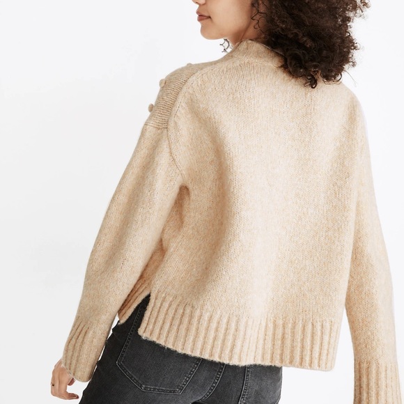 Madewell Placed Bobble Mockneck Sweater Size: XXS (Relaxed Fit) - Picture 15 of 16